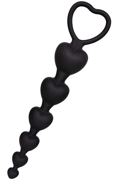 Schwarz Silikon-Analkugeln 19 cm - Anal-Kugeln 2