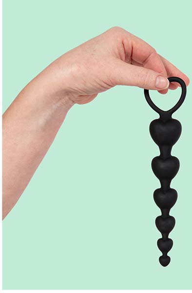Schwarz Silikon-Analkugeln 19 cm - Anal-Kugeln 3