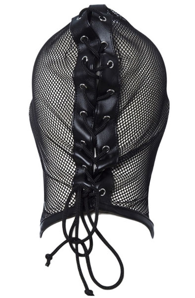 Schwarze Mesh-Maske - BDSM Maske 2