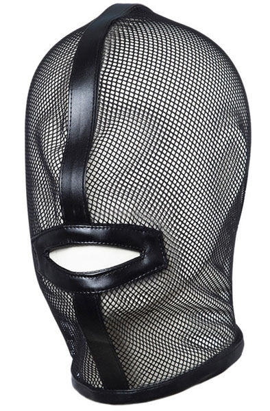Schwarze Mesh-Maske - BDSM Maske 3