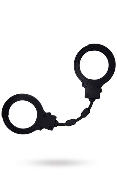 Schwarze Silikon-Handschellen - Silikon-Handschellen 2