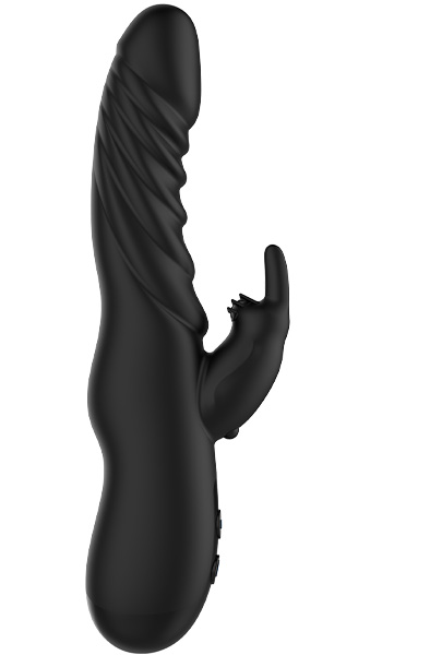 Schwarzer Silikon Rabbit Vibrator - Rabbit-Vibrator 2