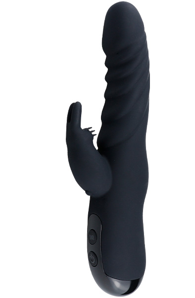 Schwarzer Silikon Rabbit Vibrator - Rabbit-Vibrator 3