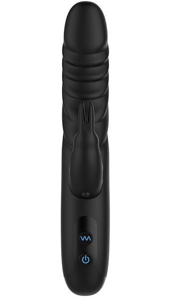 Schwarzer Silikon Rabbit Vibrator - Rabbit-Vibrator 4