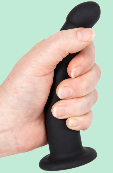 Schwarzer Silikon Semi-Realistischer Dildo Klein - Dildo 3