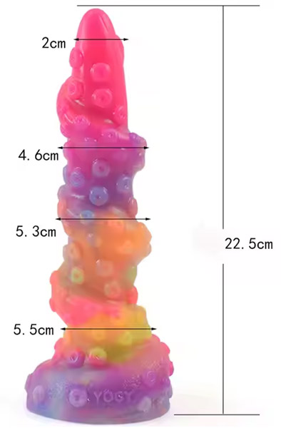 Seapok Leuchtender Dildo 22,5 cm - Drachen-Dildo 3