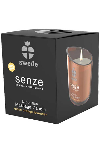 Senze Massagekerze Nelke Orange Lavendel 150ml - Massagekerzen 3