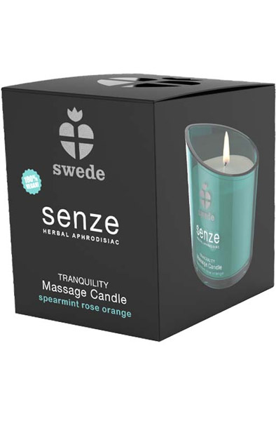 Senze Massagekerze Spearmint Rose Orange 150ml - Massagekerzen 3