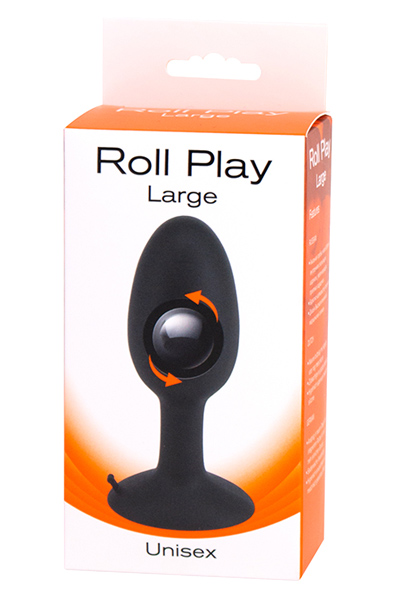 Seven Creations Roll Play Groß Schwarz - Analplug 1