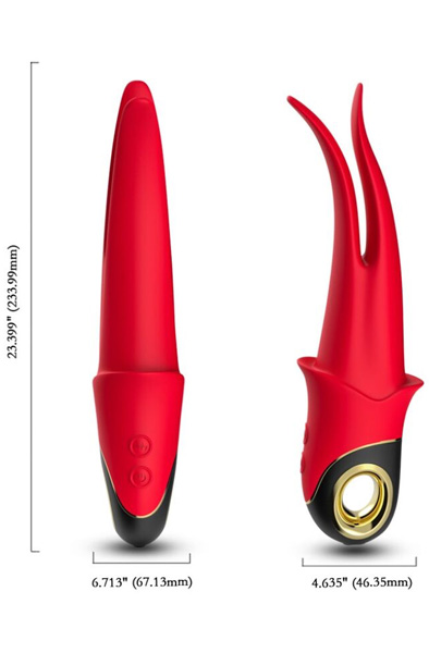 Shadow Doppelter Neckender Vibrator 23 cm - Vibrator 2