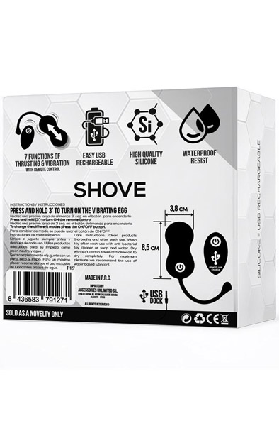 Shove Stoß- und Vibrations-Ei - Vibrierendes Ei 3