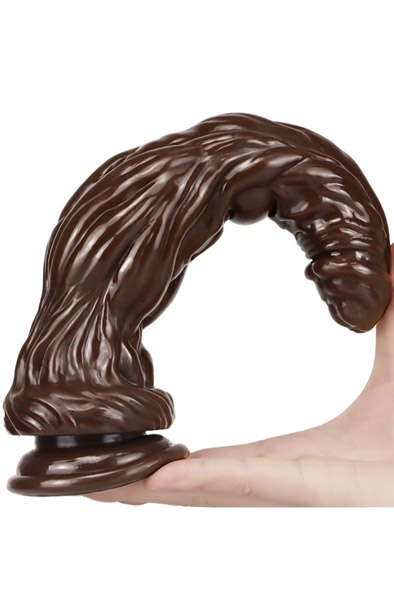 Silikon Dildo Monster Bark Braun 26 cm - Monster-Dildo 2