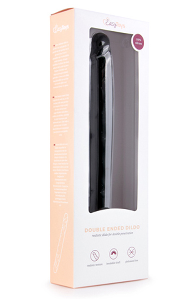 Silikon Doppelseitiger Dildo Schwarz 30 cm - Doppel-Dildo 2