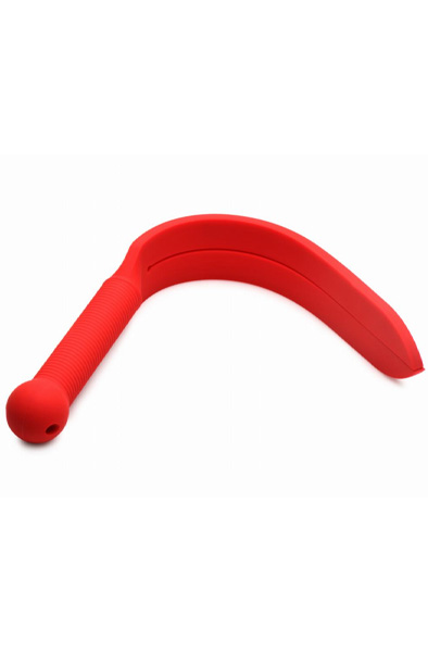 Silikon Peitsche Rot 38 cm - Spanking-Paddel 4