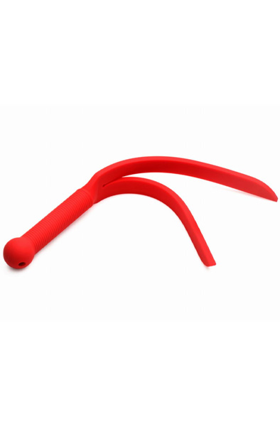 Silikon Peitsche Rot 38 cm - Spanking-Paddel 5