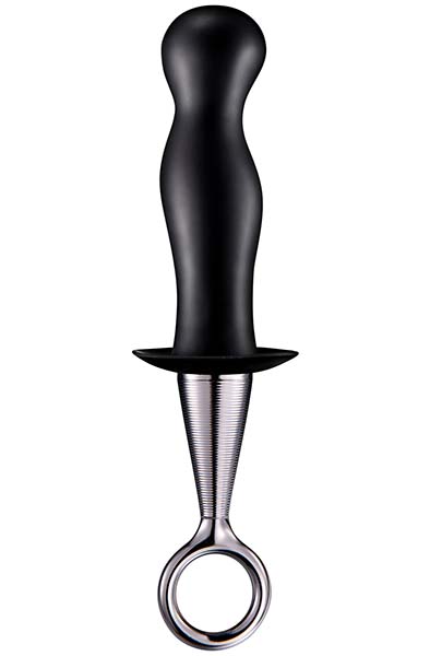 Silikon Plug mit Fingerring 22,5 cm - Analplug mit Zugring 1
