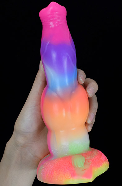 Siren Dildo Leuchtet im Dunkeln 21,5 cm - Drachen-Dildo 2