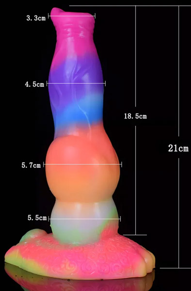 Siren Dildo Leuchtet im Dunkeln 21,5 cm - Drachen-Dildo 5