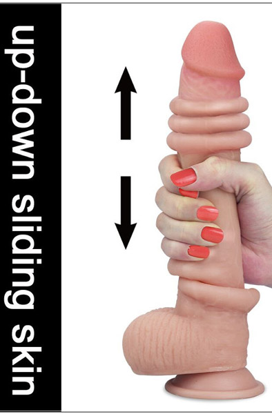 Sliding Skin Dual-Layer Schwanz 23 cm - Dildo 2