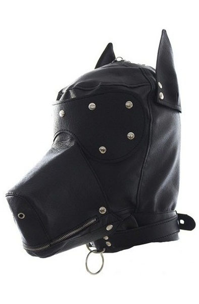 SM Doggy Maske Schwarz - BDSM Maske 1