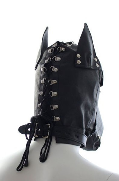SM Doggy Maske Schwarz - BDSM Maske 3
