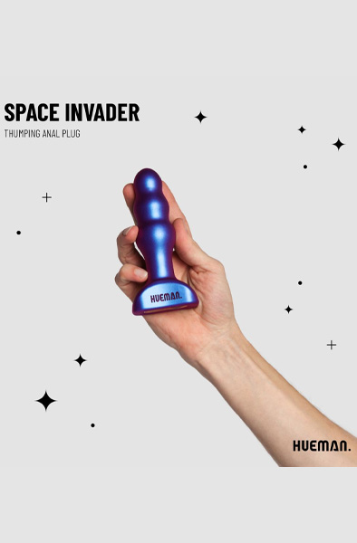 Space Invader Vibrations-Butt-Plug - Vibrierender Analplug 4