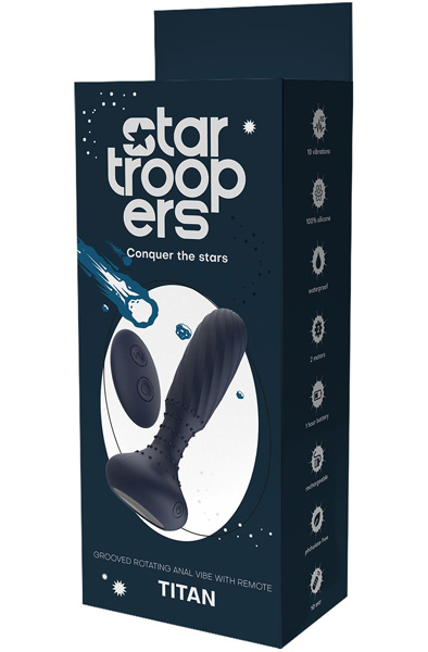 Startroopers Titan Vibrations-Analvibrator mit Fernbedienung - Vibrierender Analplug 5