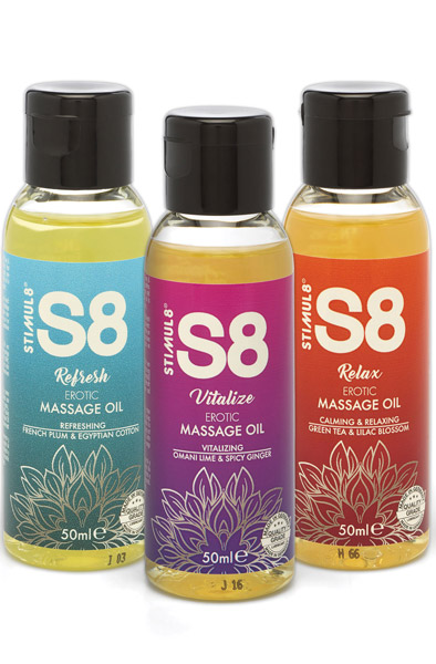 Stimul8 Massageöl-Set 3 x 50ml - Massage-Set 1