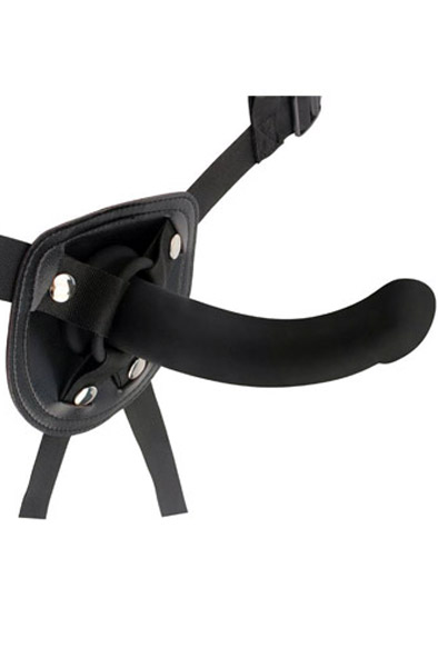 Strap On Bend Over 15 cm - Umschnalldildo mit Geschirr 1