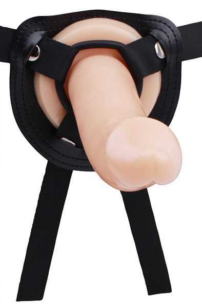 Strap On Slim G 19 cm - Umschnalldildo mit Geschirr 1