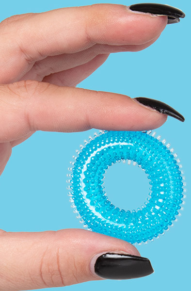 Stretchy Penis Ring Blue - Cockring 2