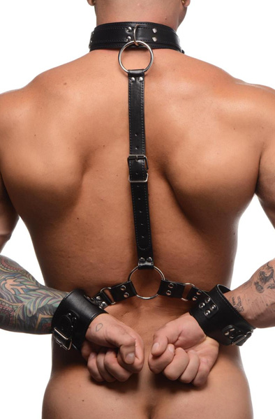 Strict Halsband mit Handschellen Fesselset - Handschellen & Halsketten 6