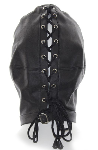 Submision Maske mit verstellbaren Rückengurten - BDSM Maske 2
