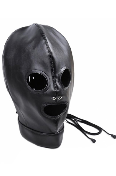 Submision Maske mit verstellbaren Rückengurten - BDSM Maske 4