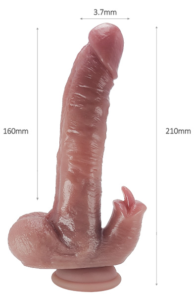 Super Soft Dildo mit Wärmefunktion 21 cm - Vibrierender Dildo 3