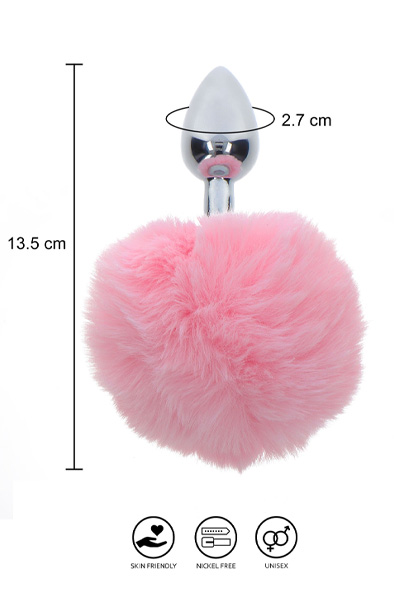 Taboom Hasenschwanz Buttplug Rosa - Analplug in Tierform 2