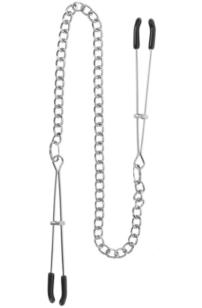 Taboom Klemmen mit Kette Silber - Brustklammern mit Kette 2