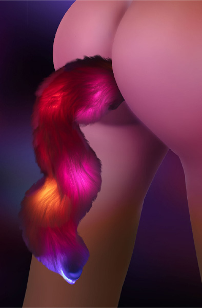 Taboom LED-Einhornschwanz & Buttplug - Analplug in Tierform 6