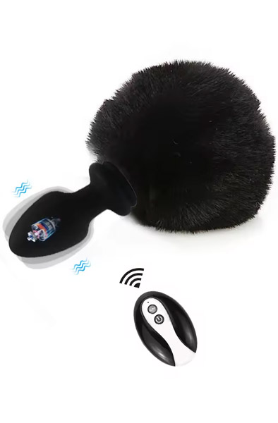 Tailyvibe Vibrating Plug With Pompon - Analplug in Tierform 2