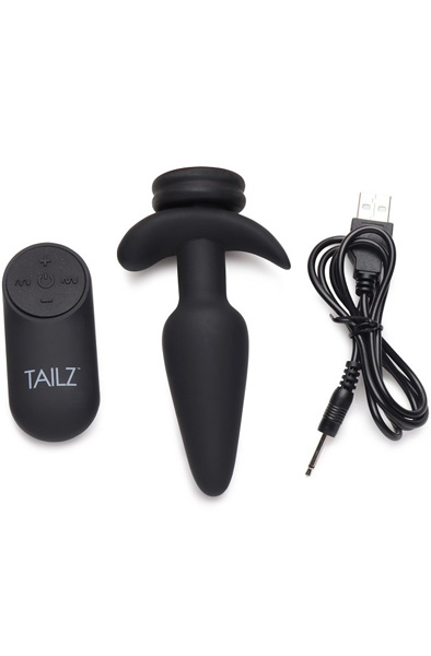 Tailz Vibrations-Analplug & 3 Schwänze mit Fernbedienung - Analplug Set 3