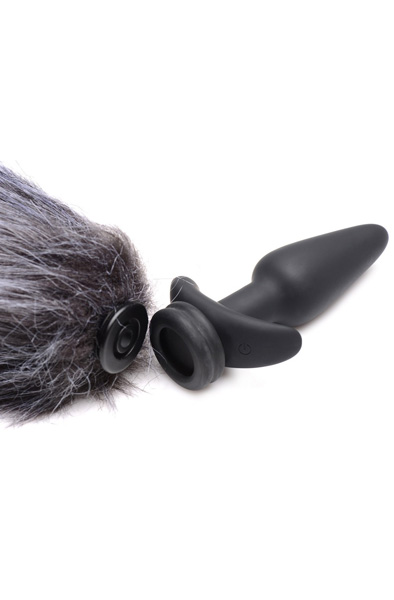Tailz Vibrations-Analplug & 3 Schwänze mit Fernbedienung - Analplug Set 7