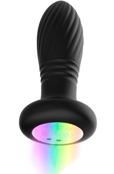 Tainy Stoßender Analplug mit LED-Beleuchtung und Fernbedienung - Vibrierender Analplug 2