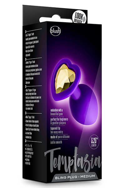 Temptasia Bling Plug Lila Mittelgroß - Analplug 2