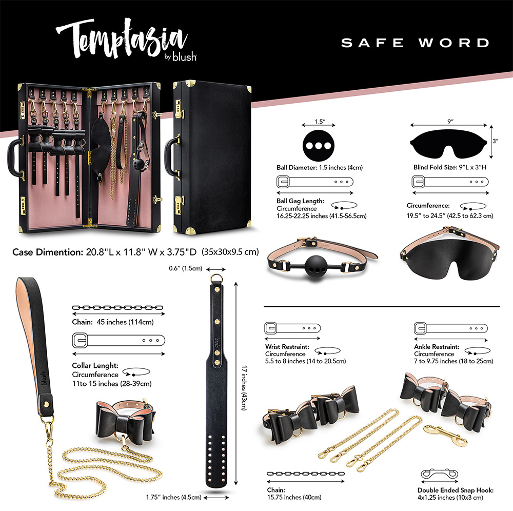 Temptasia Safe Word Bondage-Set mit Koffer - Bondage-Set 2