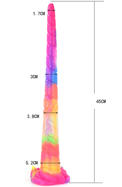 Tentakrux im Dunkeln Leuchtender Dildo 45,5 cm - Drachen-Dildo 7