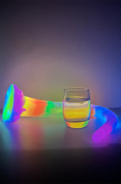 Tentakrux im Dunkeln Leuchtender Dildo 45,5 cm - Drachen-Dildo 8