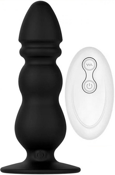 The Red Vibrating Shock Plug 13cm - Vibrierender Analplug 1