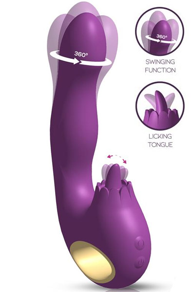 Toka Vibe schwingende & stimulierende Leckzunge - Rabbit-Vibrator 1