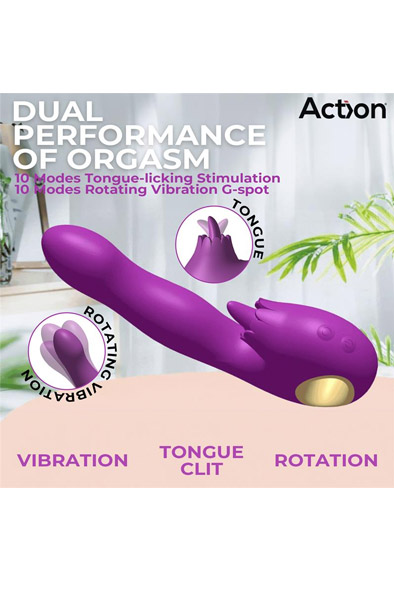 Toka Vibe schwingende & stimulierende Leckzunge - Rabbit-Vibrator 2