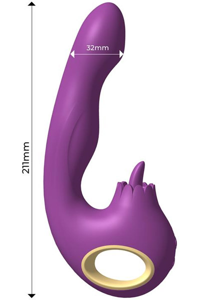 Toka Vibe schwingende & stimulierende Leckzunge - Rabbit-Vibrator 4